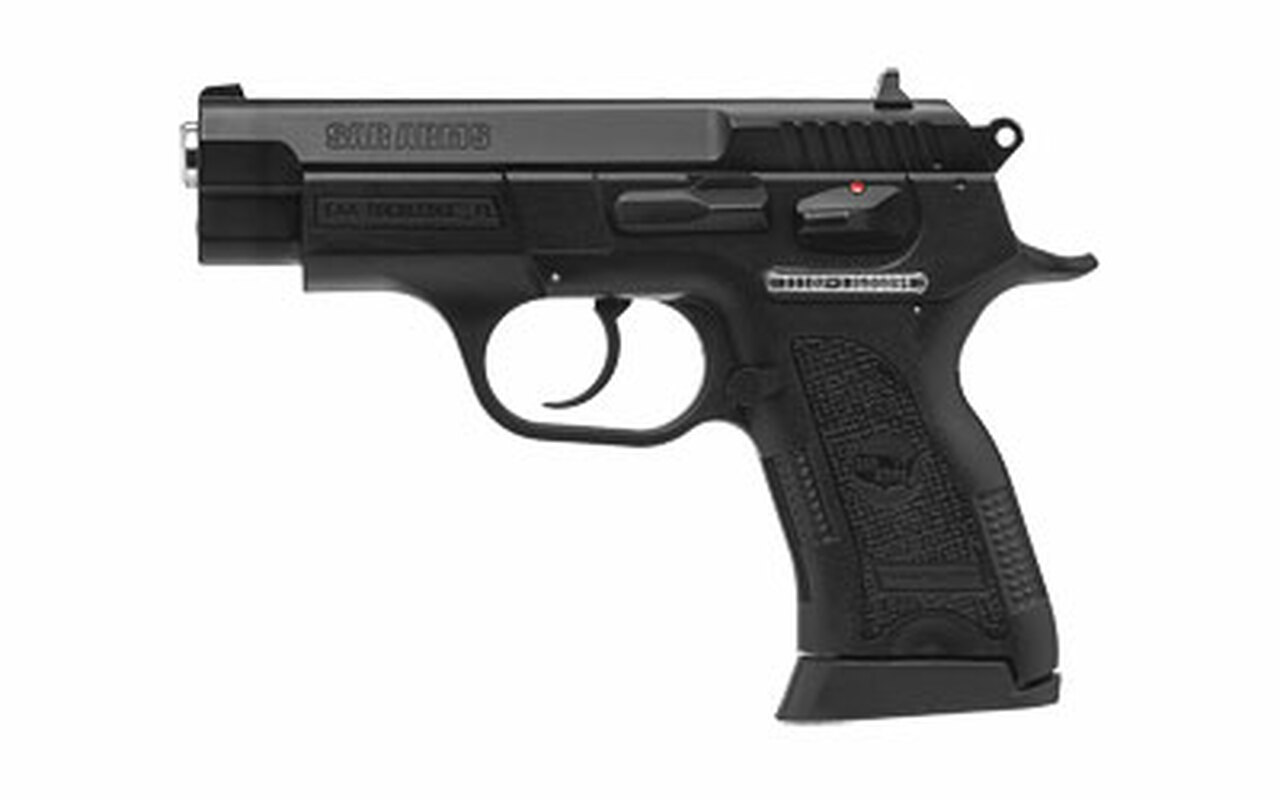EAA SAR Arms, Single Action, Compact Size, 9mm, 3.8″ Barrel, Polymer Frame, Blue Finish, 13Rd Mag