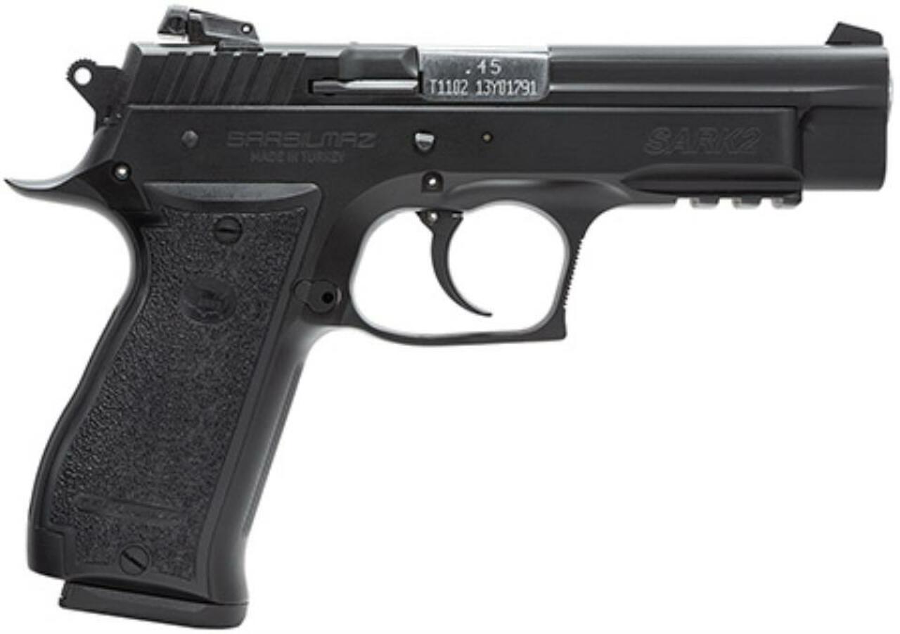EAA Sarsilmaz SAR K2 45ACP Black, Adjustable Sights, Rail, 14 Rd Mag