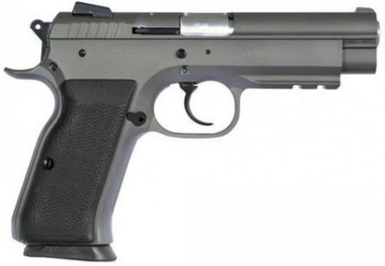 EAA Witness Full Size Steel 38 Super 4.5″ Barrel, Rubber Grip Wonder Finish, 10rd