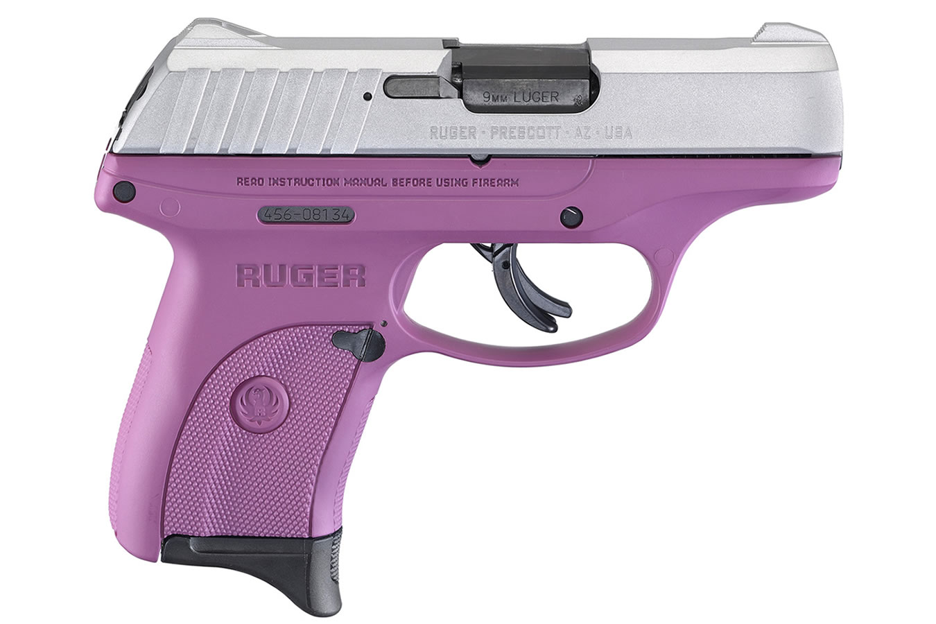 EC9s 9mm Carry Conceal Pistol with Purple Frame and Aluminum Cerakote Slide