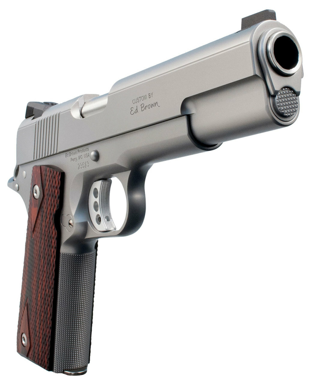 Ed Brown Executive Elite Single 45 ACP 5″ Barrel, Black VZ Grip Stainless Steel, 7rd