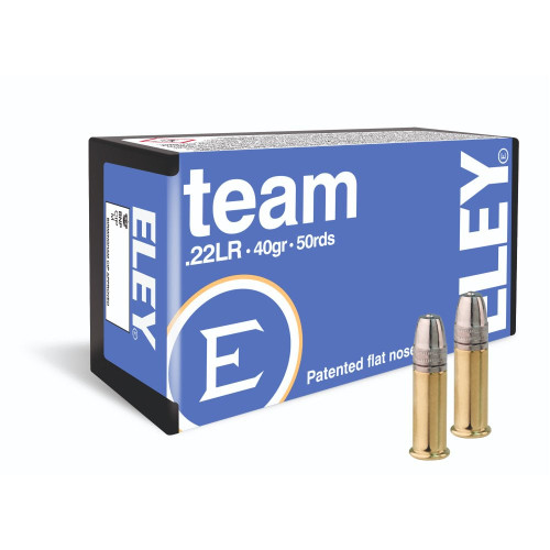 Eley Ammo 22 LR, 40gr, 1040 fps, Lead Flat Nose, 50rd Box