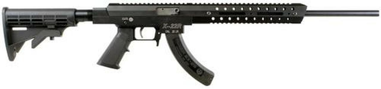 Excel X-Series X-22R, 22LR, 18″, 25rd, Collapsible Stock, Black