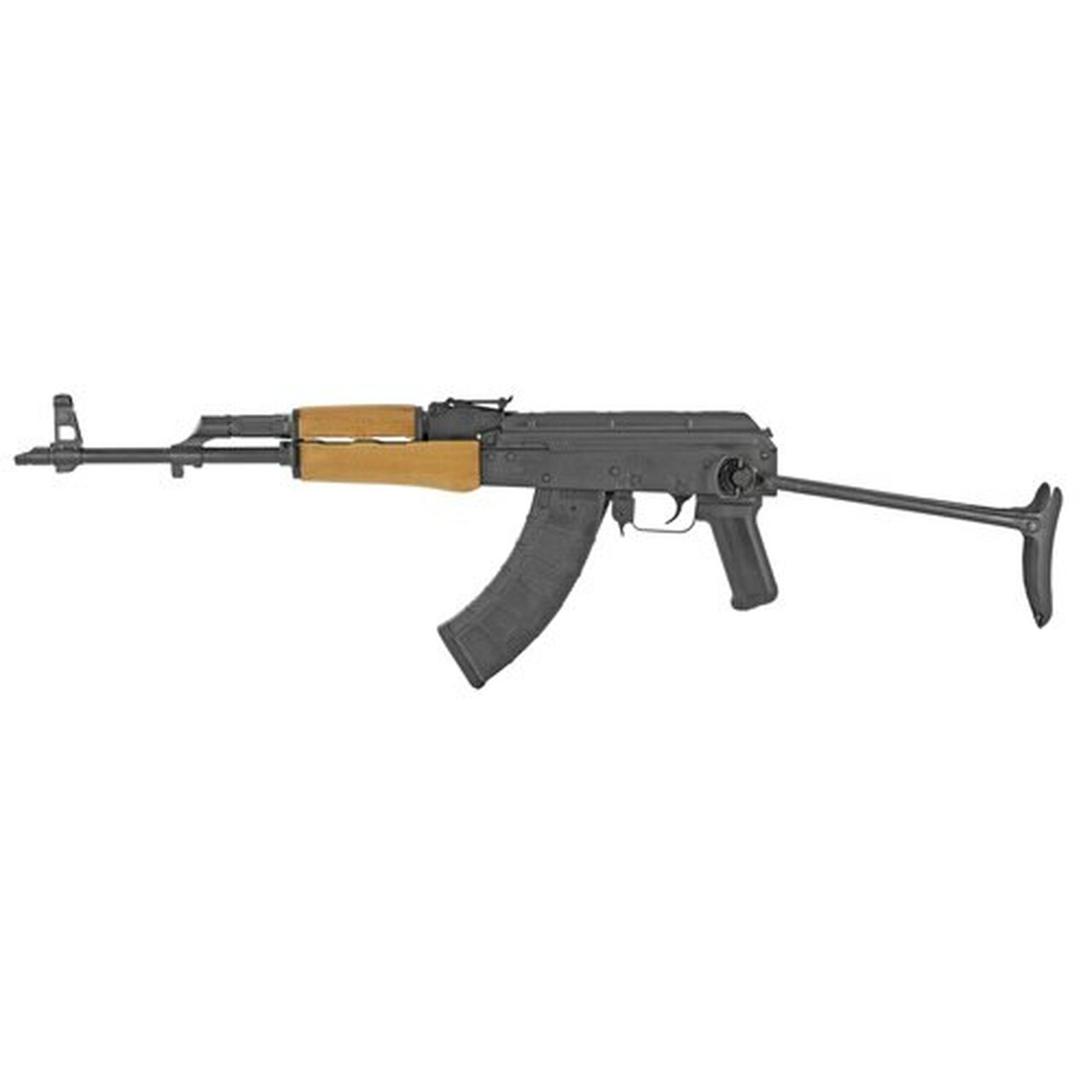 F.A. Cugir Arms Romanian Under Folder AK-47, 762X39, 16.25″, Wood Grip, Metal Folding Stock, 1 Mag, 30Rd Mag