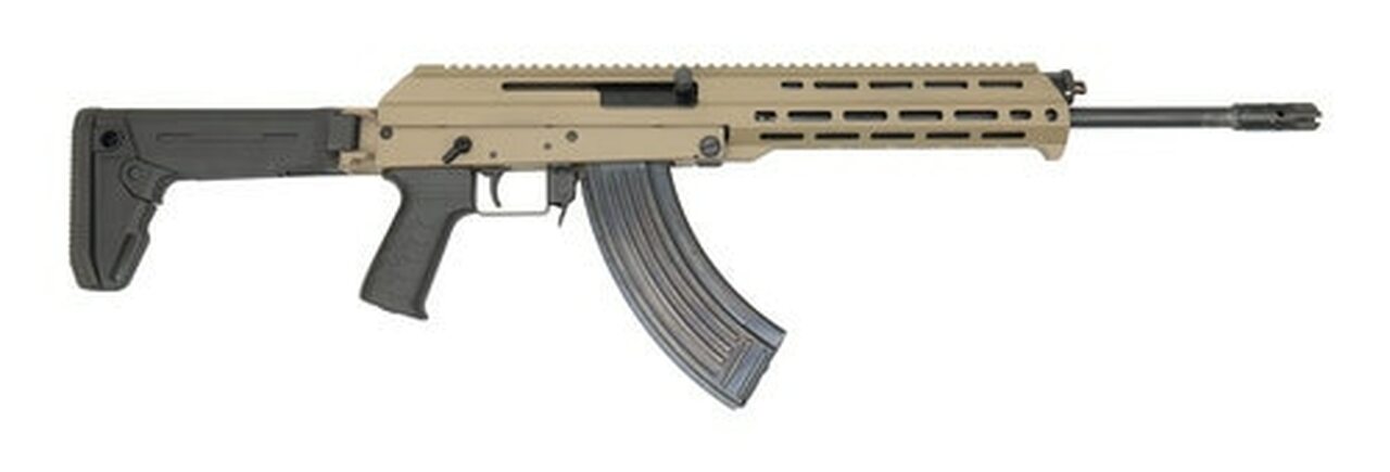 F.A Cugir M+M M10X AK-47 7.62X39mm 16″ Barrel Magpul Zhukov-S Folding Stock Flat Dark Earth Metal 30rd Mag