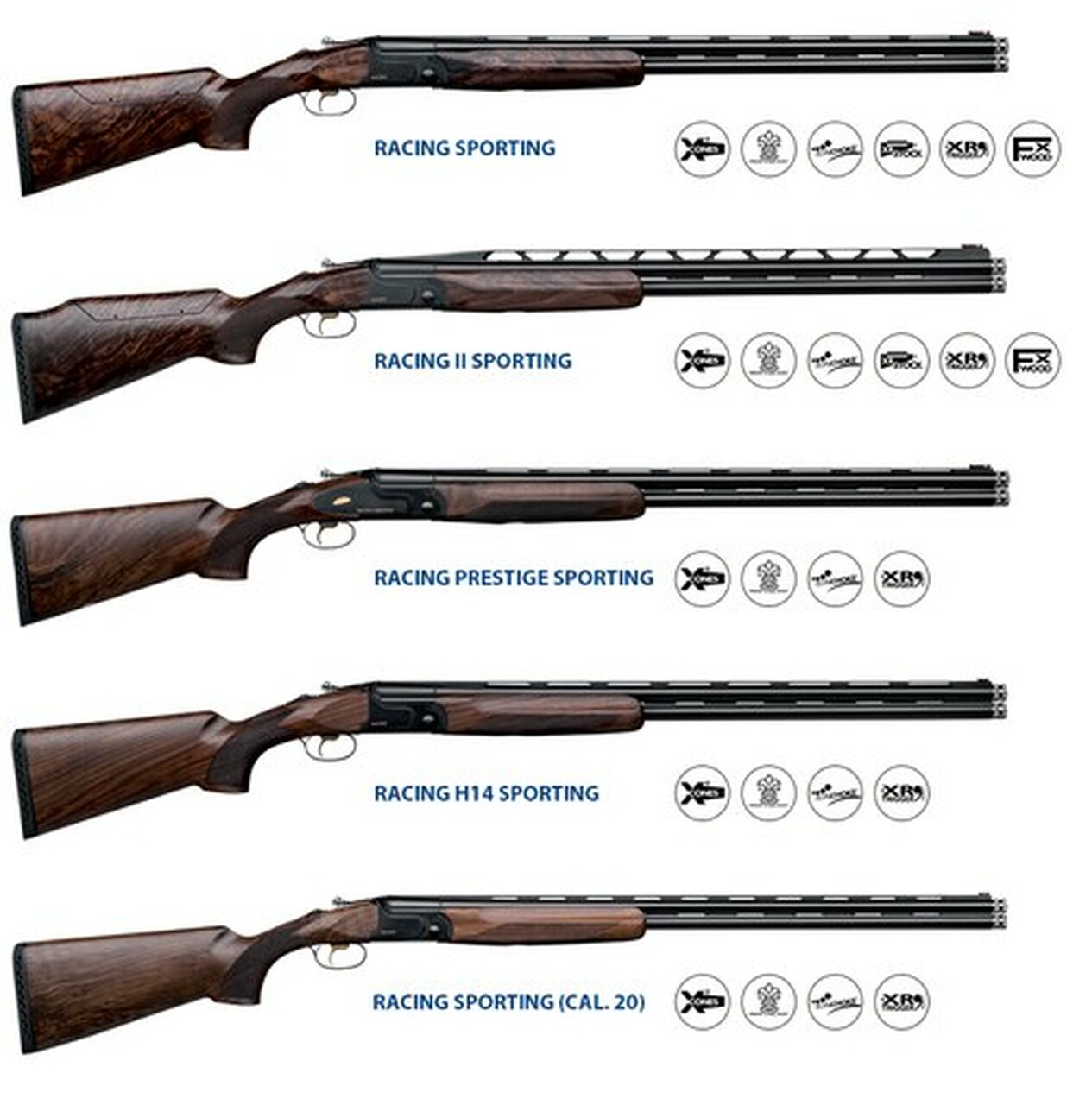 F.A.I.R. Racing Sporting O/U 12 Ga, 32″ Barrel, 5 TC (Xp70) Chokes Competition