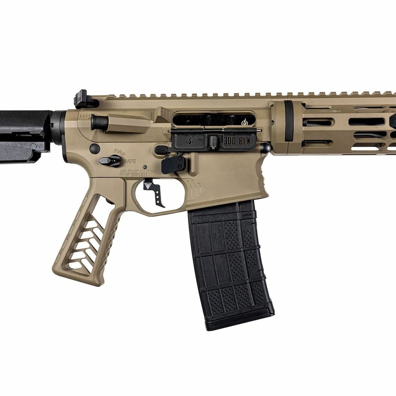 Falkor Phantom AR-15 Pistol 300 Blackout, Flat Dark Earth, 10.5″ Barrel SBA3 Brace 30rnd Mag