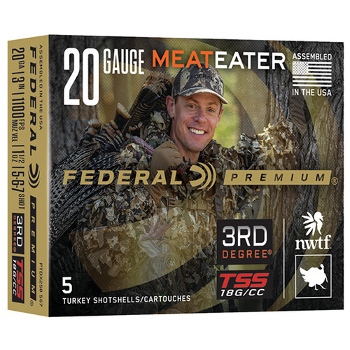 Federal 20 Ga, 3″, 1 3/8 oz, 3rd Degree, 5-6-7 Shot, 5rd Box