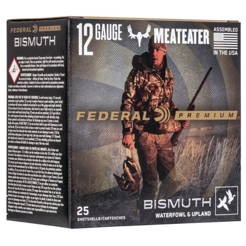 Federal Premium Bismuth 12 Ga, 2.75″, 1 1/4 oz, Bismuth, 4 Shot, 25Bx/10Cs