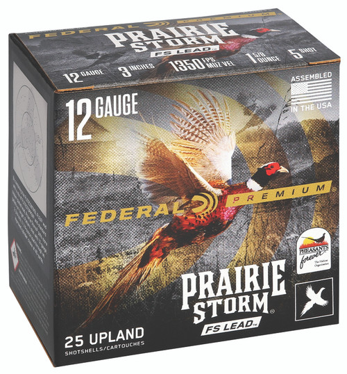 Federal Premium Prairie Storm FS 12 Ga, 3″, 1 5/8 oz, 5 Shot, 25rd Box