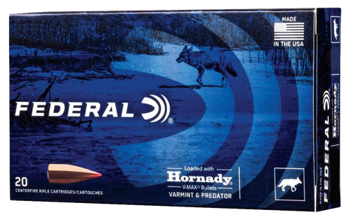 Federal Varmint & Predator 243 Win, 75gr, Hornady V-Max, 20Bx/10Cs
