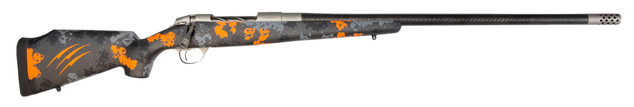 Fierce CT EDGE .300 PRC, 24″ Carbon Barrel, Carbon Stock /w Orange Accent, 4rd