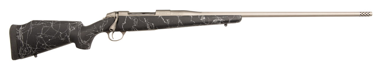 Fierce Firearms Fury 300 Win Mag 24″ 3+1 Stainless Steel Black Gray Webbing Fixed Stock