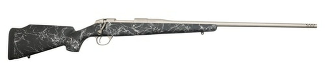 Fierce Fury, 6.5 Creedmoor, Titanium Barrel Finish, 24″, SS E-Brake, Black Stock, Gray Web