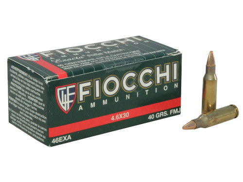 Fiocchi 4.6×30 H&K, 40gr, Full Metal Jacket, 1000rd Case