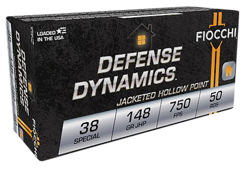 Fiocchi Defense Dynamics 38 Special, 148gr, Jacketed Hollow Point, 50rd Box