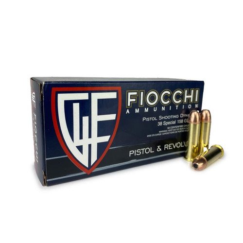 Fiocchi Shooting Dynamics 38 Special, 158gr, Jacketed Hollow Point, 1000rd Case