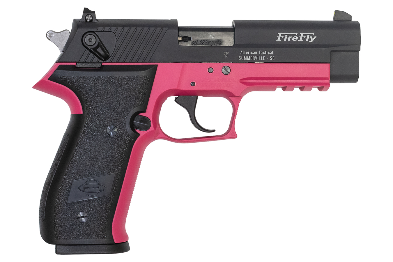Firefly 22 LR 10-Round DA/SA Pistol with Pink Zinc Alloy Frame