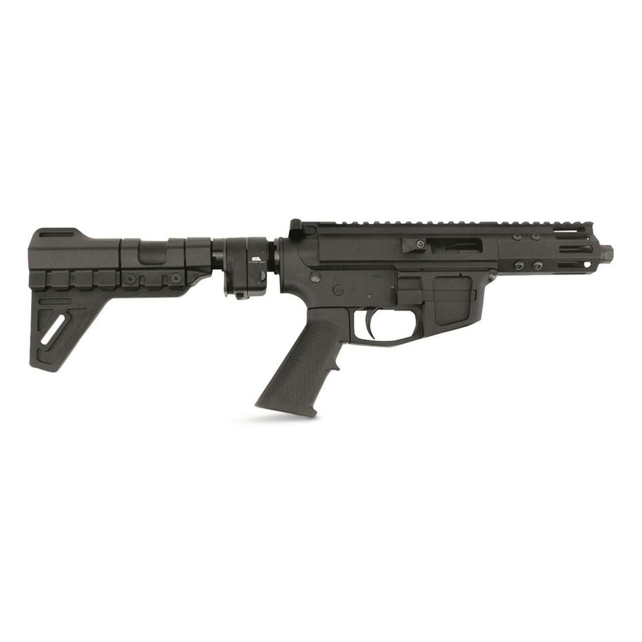 FM-Products FMP9 9mm, 5″ Threaded Barrel, Glock Mags, Sylvan Arms Adapter, Black