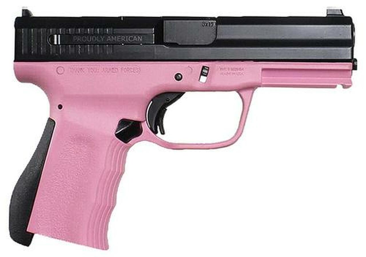 FMK 9mm 4″ 14rd Black MT Pink Synthetic Grip