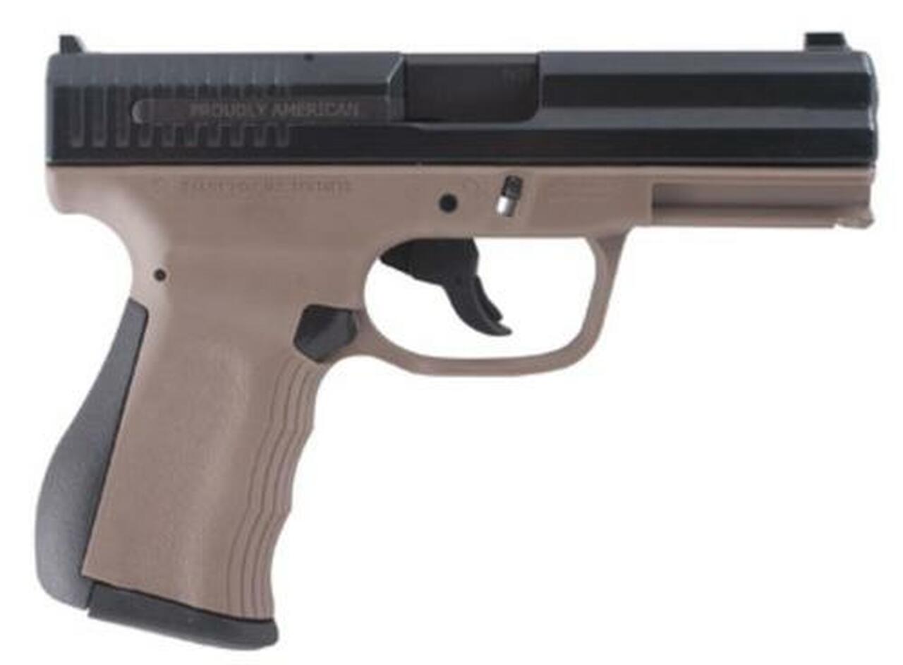 FMK 9mm 4″ 14rd Dark Earth Grip Tan Finish