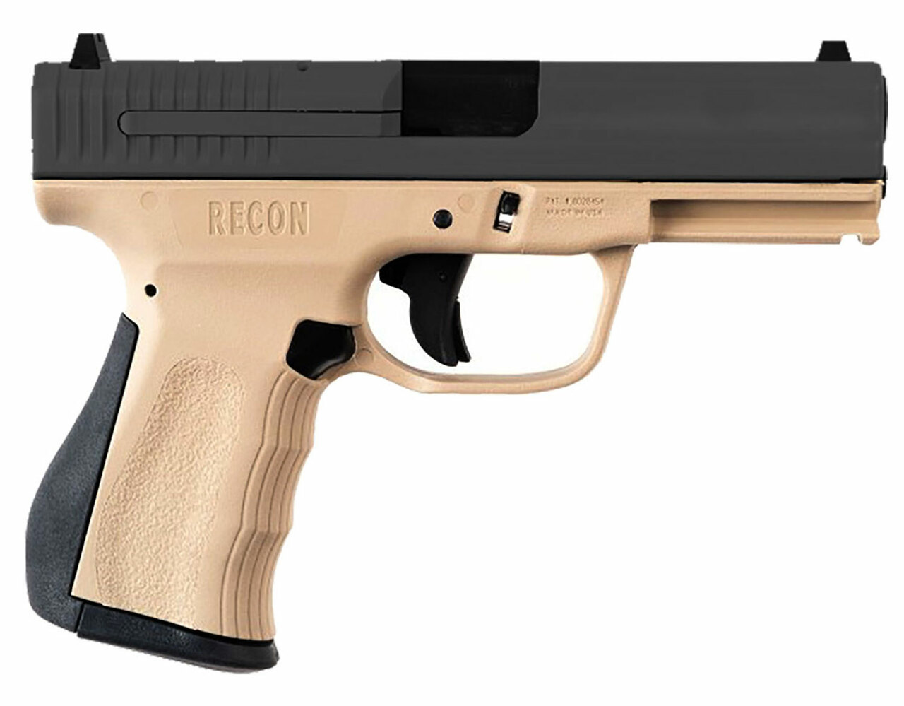 FMK Firearms 9C1G2, Striker Fired, 9mm, 4″ Barrel, Black Slide, Recon Desert Color Polymer Frame, 14Rd