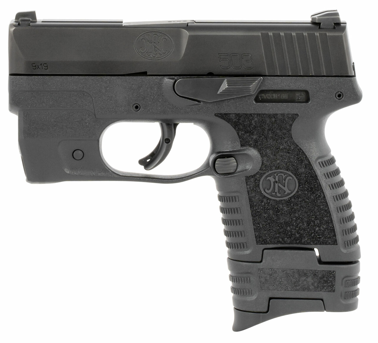 FN 503 Striker, 3.1″ Barrel, Light Black, Iron Sights, 6rd-8rd Mags