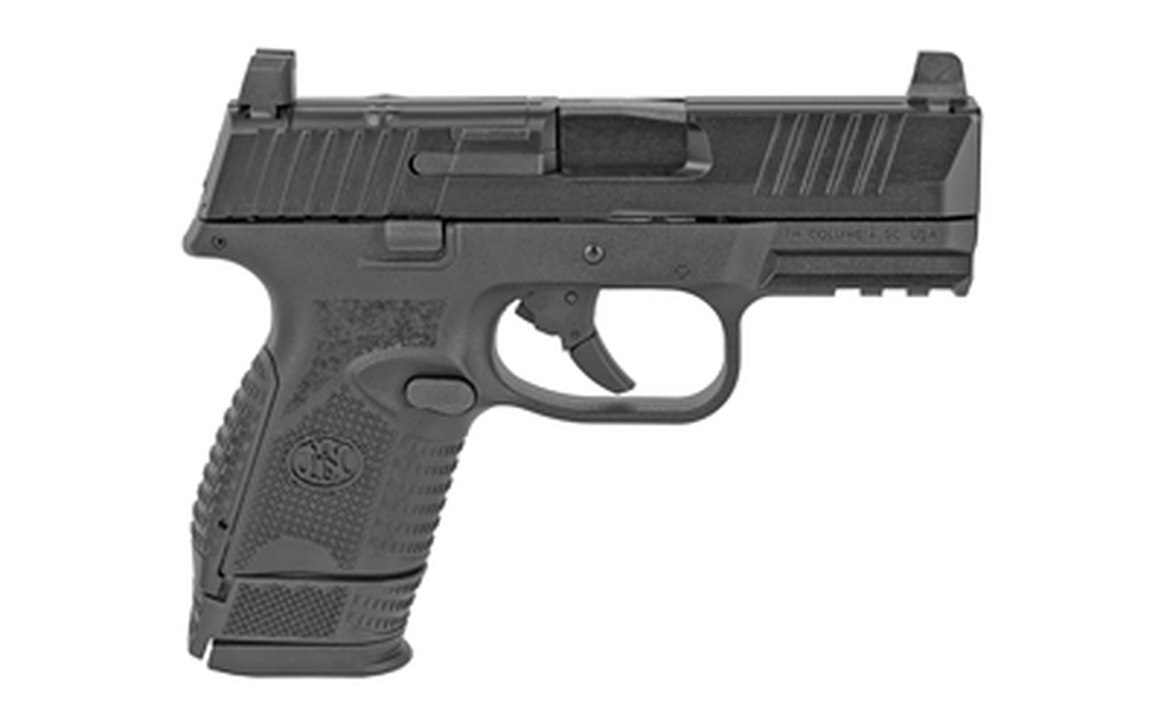 FN 509 Compact MRD 9mm, 3.7″ Barrel, FN Optics Mounting System, Black, 12rd/15rd