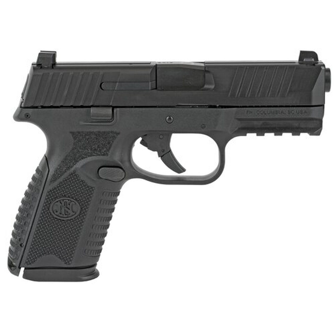 FN 509 Midsize Double 9mm, 4″ Barrel, Black Frame, Black Slide, 15rd