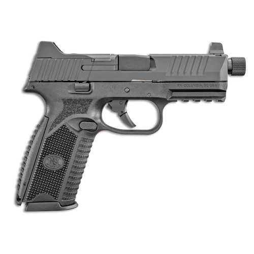 FN 509 Tactical 9mm, 4.5″ Threaded Barrel, Black, 10rd