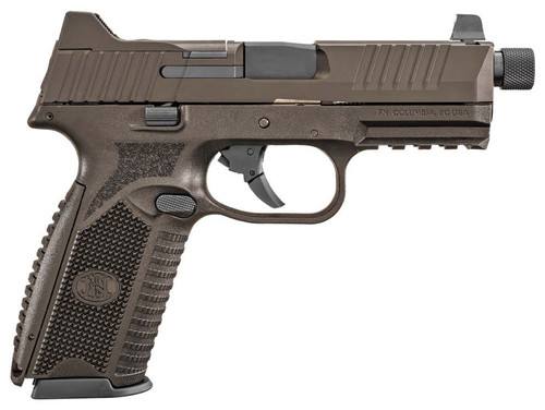 FN 509 Tactical 9mm, 4.5″ Threaded Barrel, Bronze Cerakote, 24rd