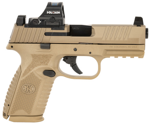 FN 509M MRD 9mm, 4″ Barrel, Flat Dark Earth, Holosun 407C Red Dot Sight, 10rd