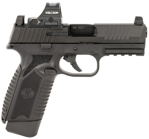 FN 545 MRD 45 ACP, 4.1″ Barrel, Black, Holosun 407C Red Dot, 15rd