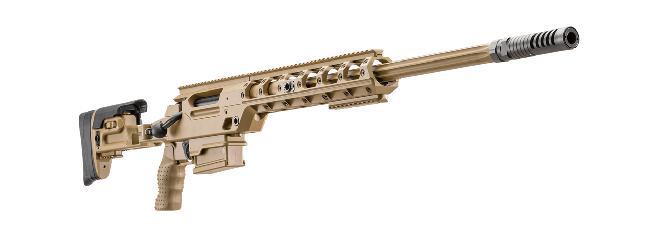 FN Ballista .338 Lapua, 26″ Barrel, Caliber Convertible, Flat Dark Earth, Ambi Folding Stock