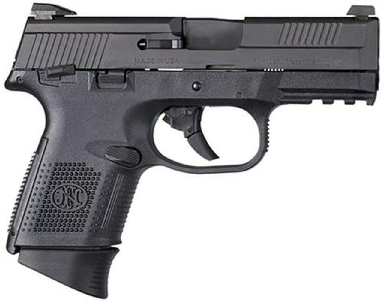 FN FNS40 Compact, .40 S&W, 3.6″, 14rd, Night Sights, Black