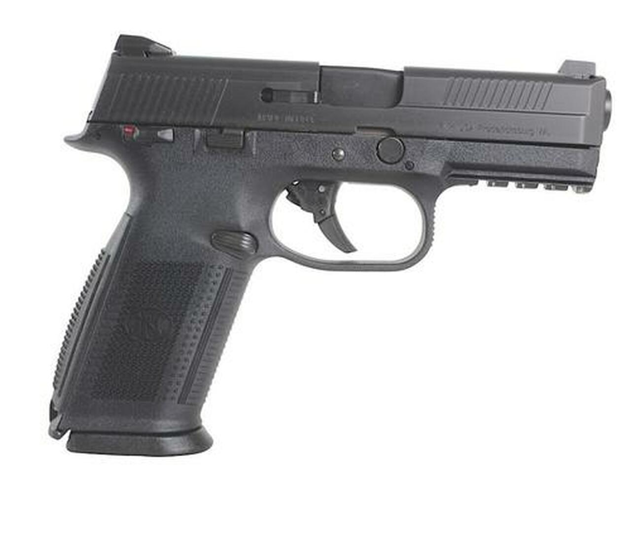 FN FNS40 Manual Safety Fixed 3 Dot NS 40S&W 4″ Barrel, 3 Mags Poly Grips Black, 10rd