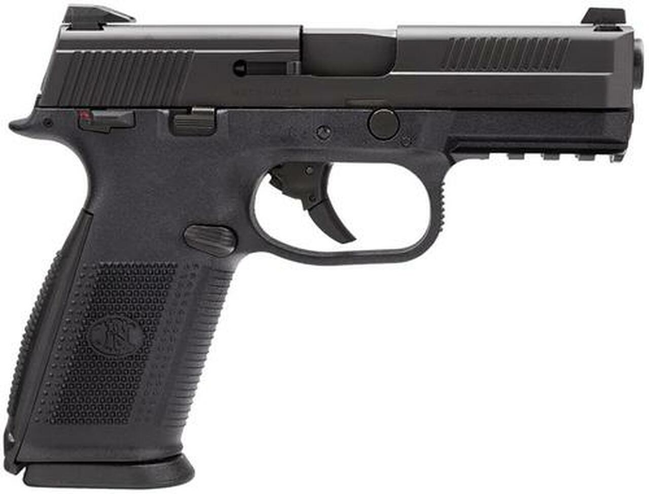 FN FNS40 Manual Safety Fxd 3 Dot 40S&W 4″ Barrel, 3 Mags Poly Grips Black, 10rd