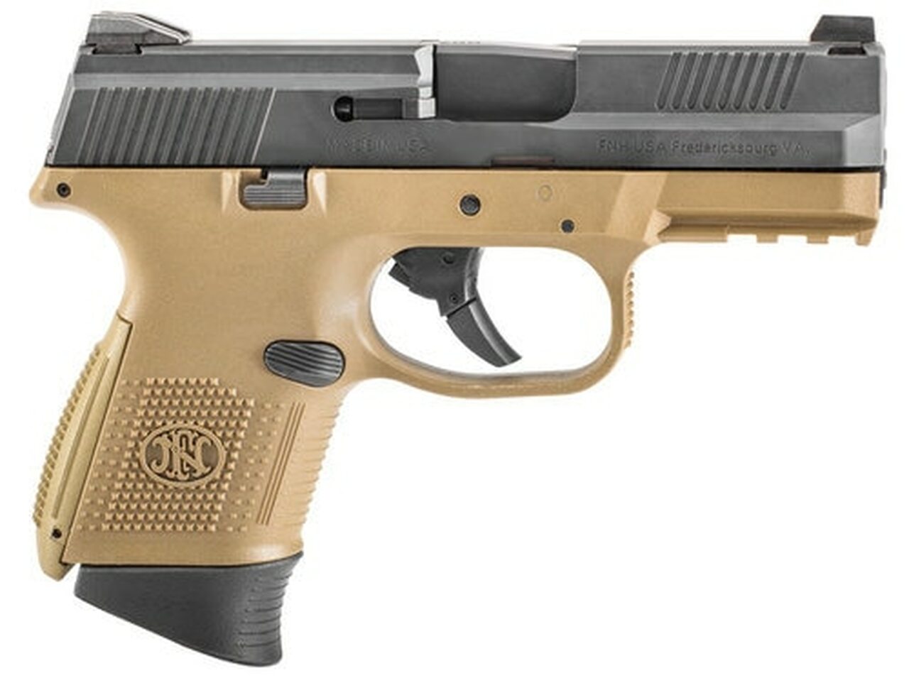 FN FNS9C 9mm NMS, Flat Dark Earth and Black, 10rd