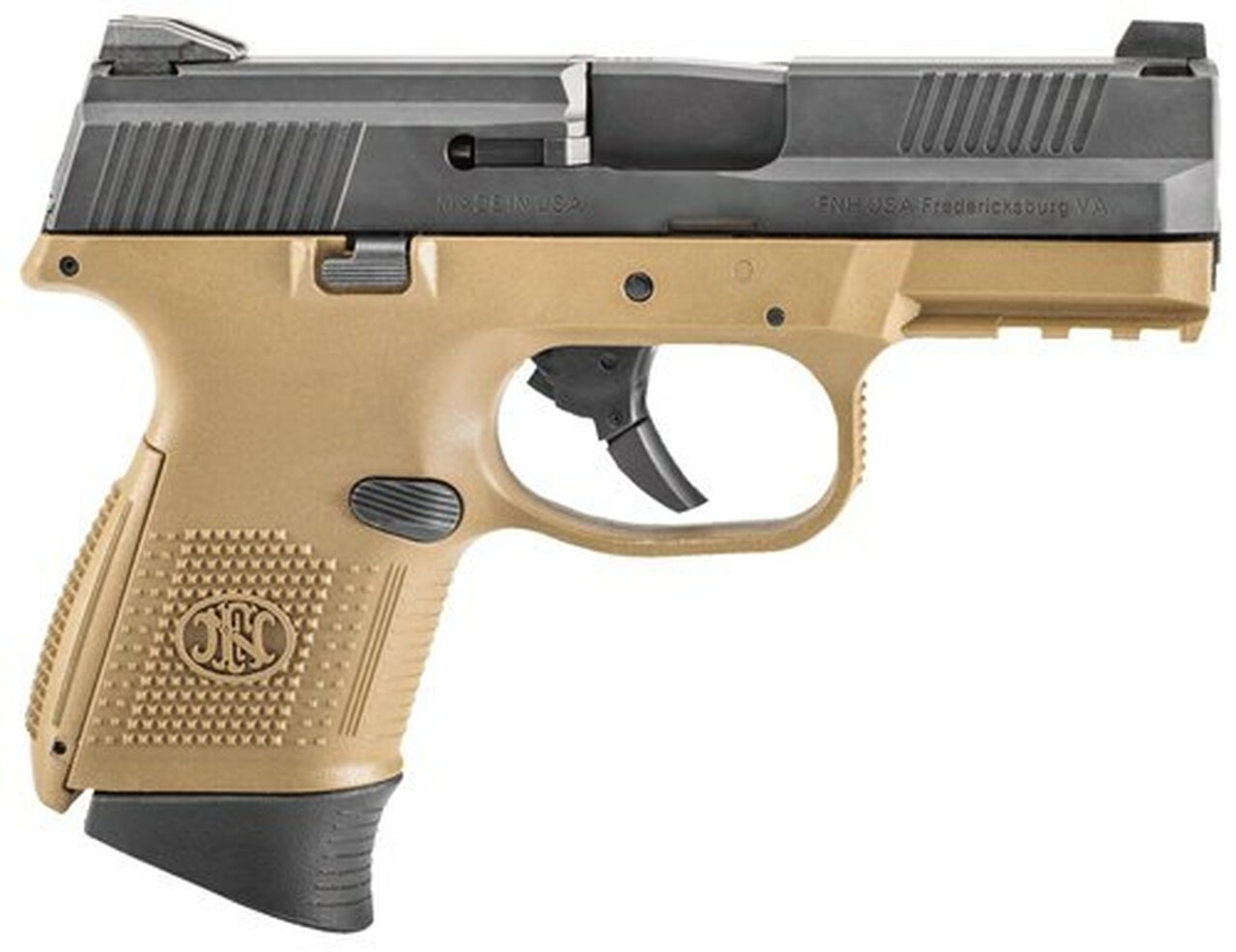 FN FNS9C 9mm NMS, Flat Dark Earth and Black LE, 12rd and 17rd