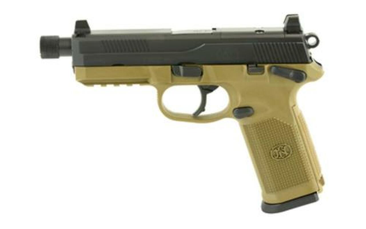 FN FNX 45 Tactical, 45 ACP, 5.3″ TB, 10rd, NS, Flat Dark Earth Frame