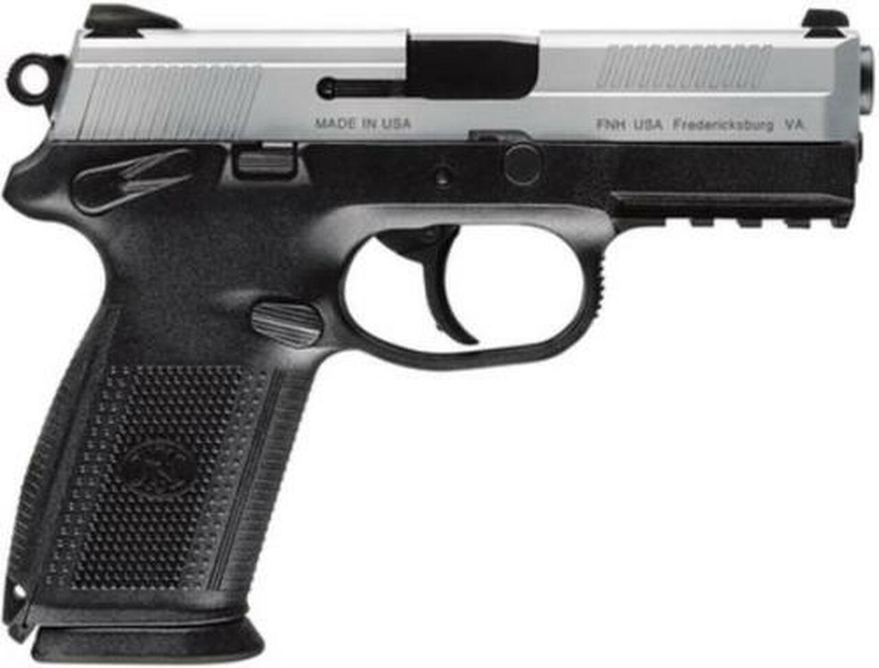 FN FNX-9 DA/SA 9mm 4″ Barrel, 3-Dot 2 Mags Black Polymer Grip SS Slide, 17rd