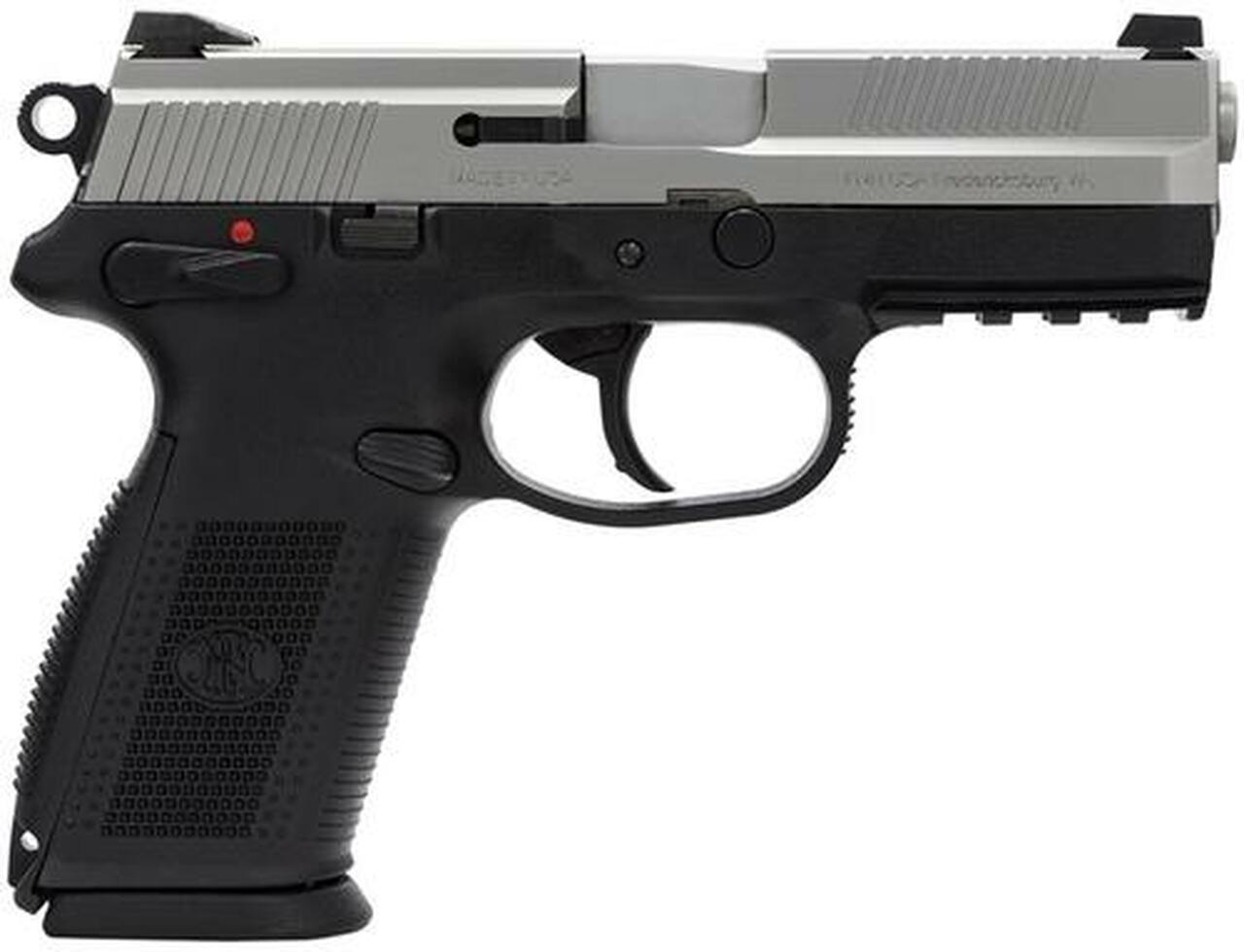 FN FNX-9 DA/SA 9mm 4″ Barrel, 3-Dot 3 Mags Black Polymer Grips/SS Slide, 10rd