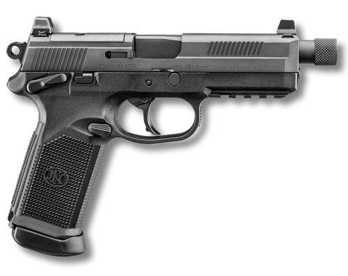 FN FNX Tactical Bundle 45 ACP, 5.3″ Threaded Barrel, Black, 10rd