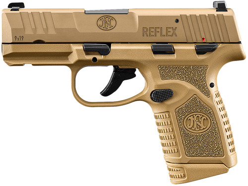 FN Reflex 9mm, 3.3″ Barrel, Flat Dark Earth, Manual Safety, 10rd