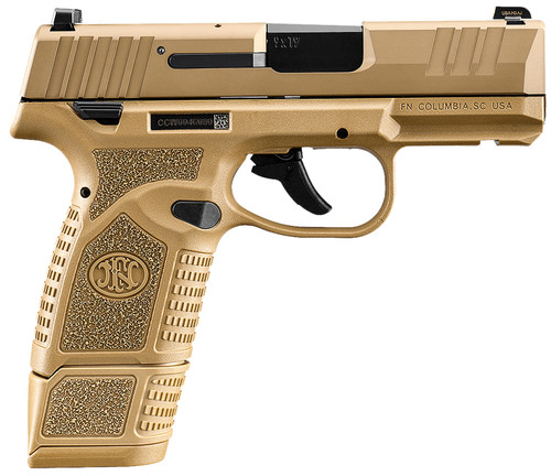 FN Reflex 9mm, 3.3″ Barrel, Flat Dark Earth, Manual Safety, 15rd