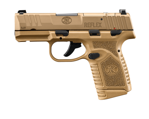 FN Reflex MRD 9mm, 3.3″ Barrel, Flat Dark Earth, Manual Safety, 10rd