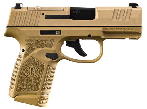 FN Reflex MRD 9mm, 3.3″ Barrel, Flat Dark Earth, NMS, Optics Ready, 15rd