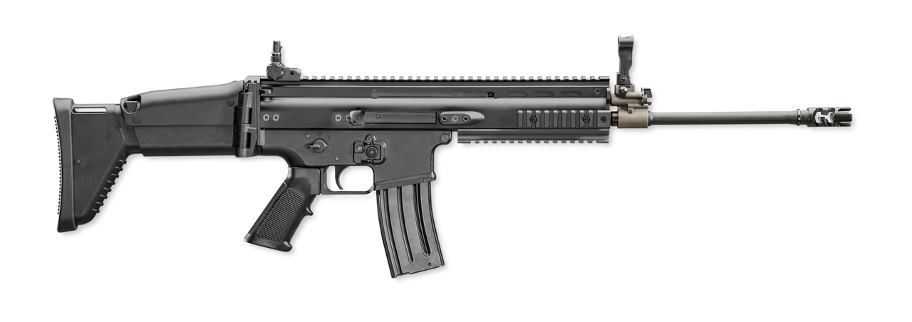FN SCAR 16S 5.56/.223, 16.25″ Barrel, Adj. Sights, Telescoping Stock, Black, 30rd