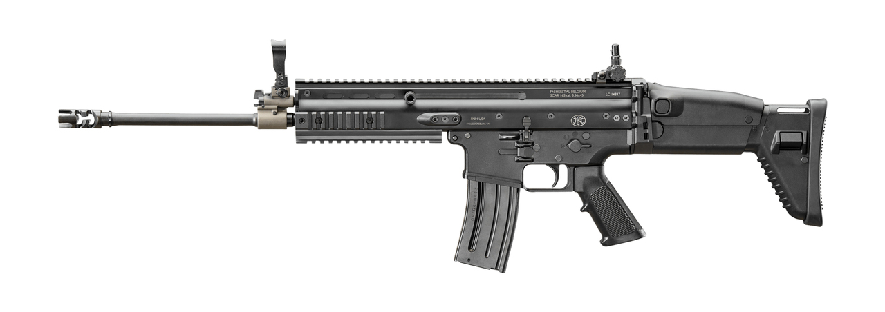 FN SCAR 16S 5.56/.223, 16.25″ Barrel, Adj. Sights, Telescoping Stock, Black, 30rd