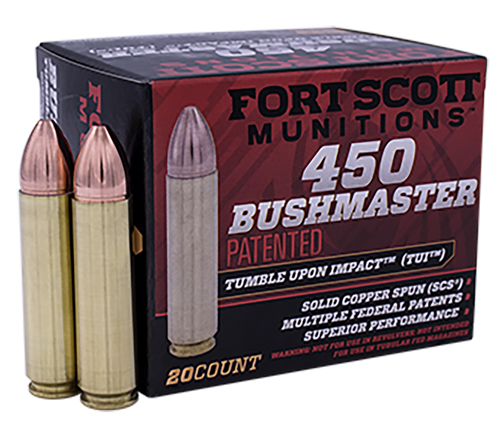 Fort Scott 450 Bushmaster, 250gr, Solid Copper Spun, 20rd Box